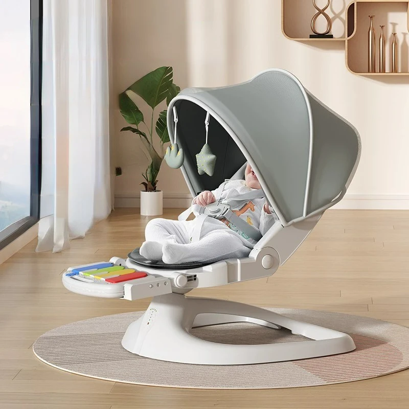 Baby Swing Bouncer - Cadeira de balanço elétrica com teclas