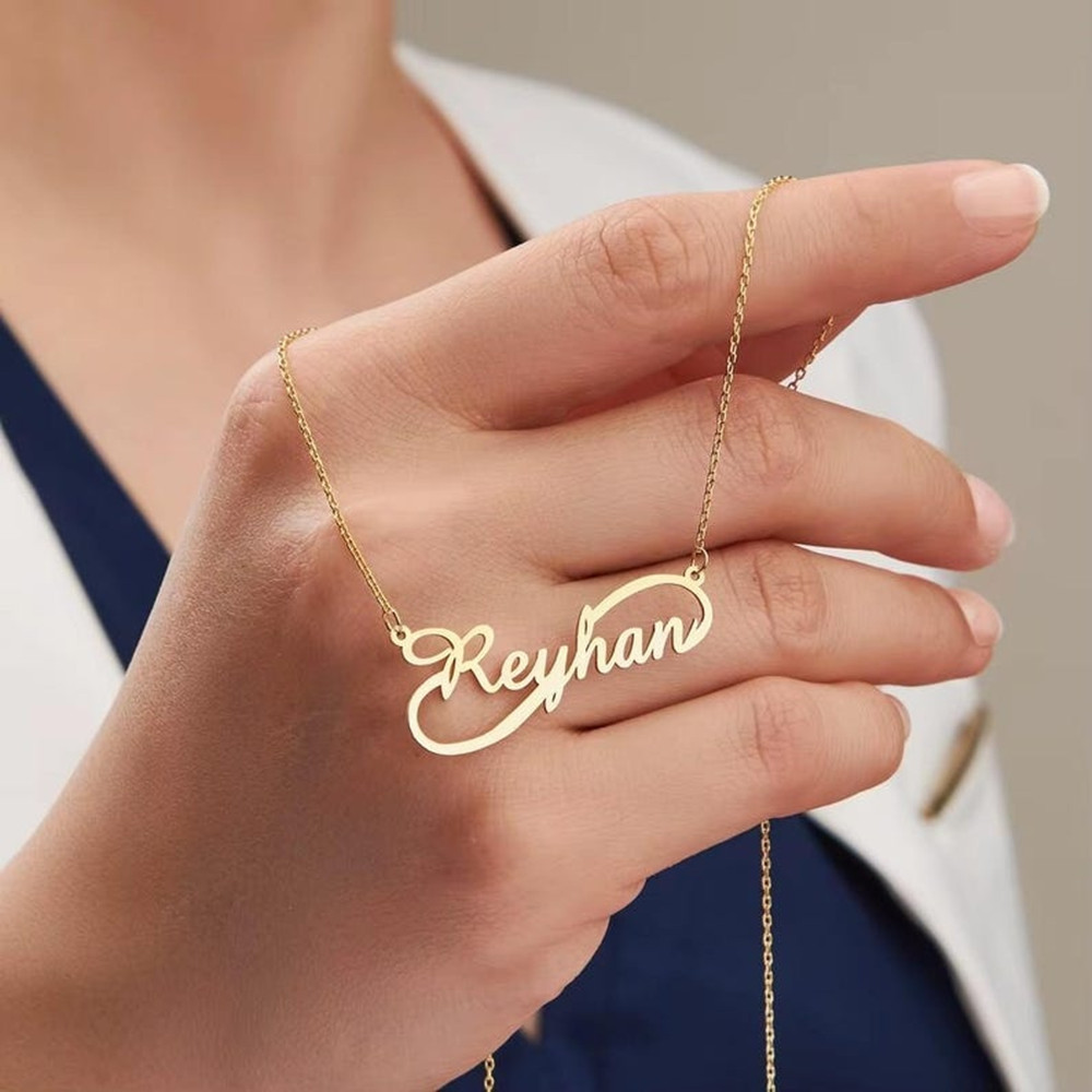Baby Products Name - Colar Personalizado com Nome Infinito em