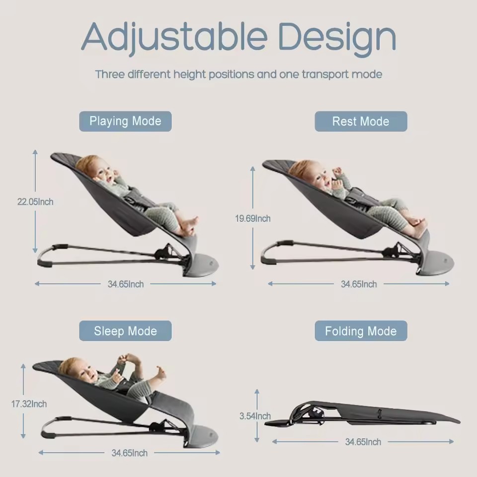 Cadeira de balanço dobrável pa - Baby Swing Bouncer avaliação e preço