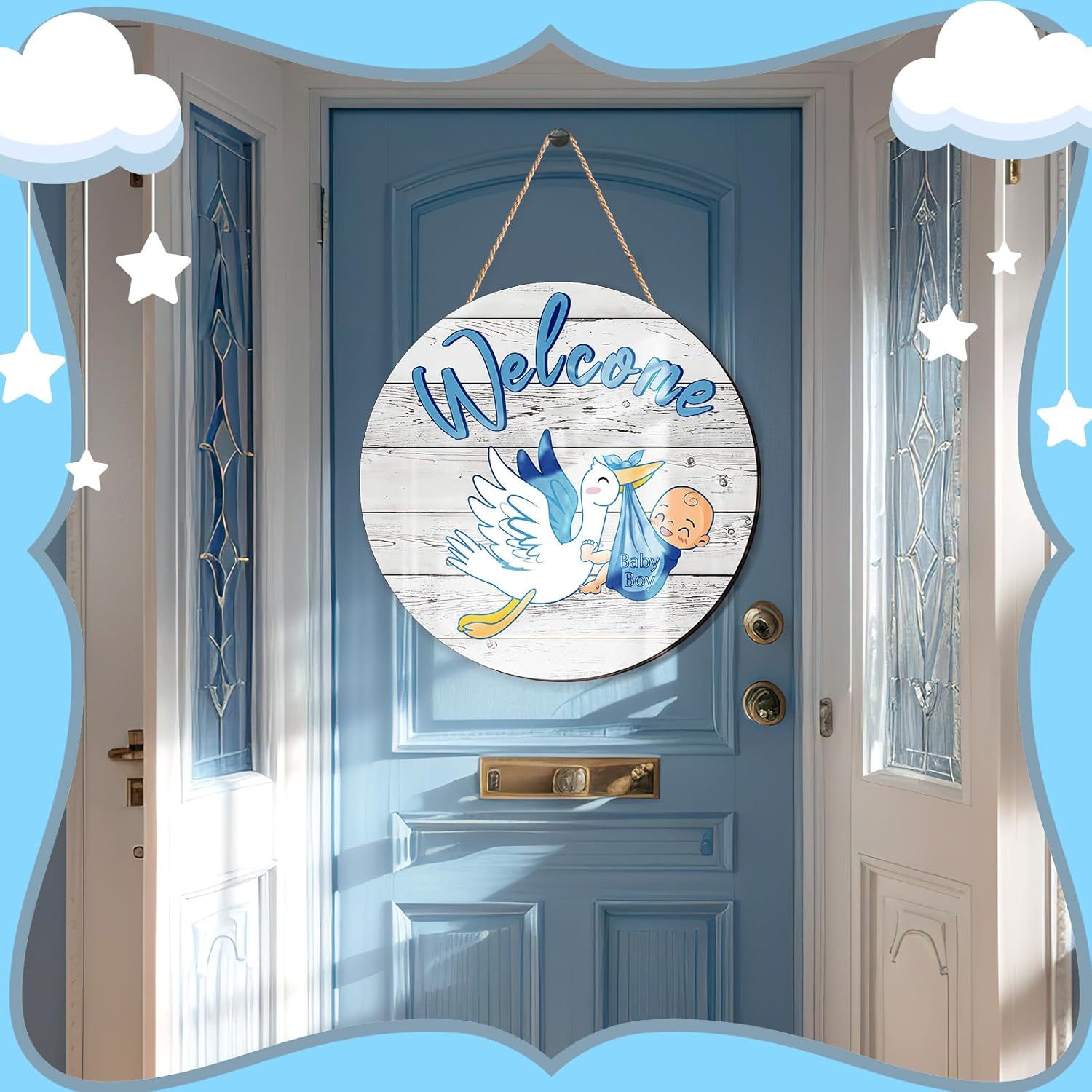 Bebê menino sinal de porta gên - Baby Products Name avaliação e preço