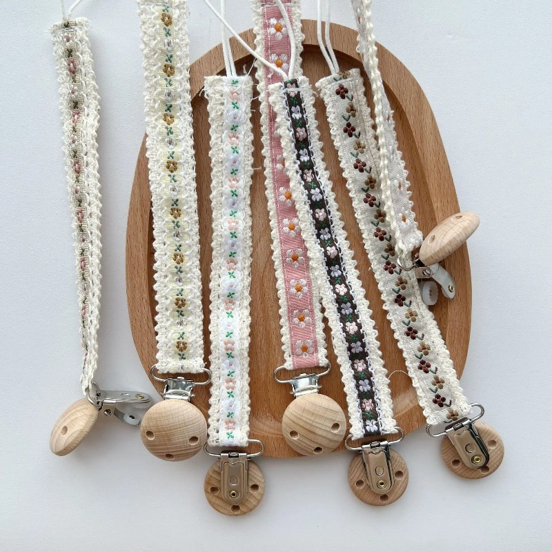Prendedor de Chupeta de Renda  - Baby Products For 1 Year Old avaliação e preço